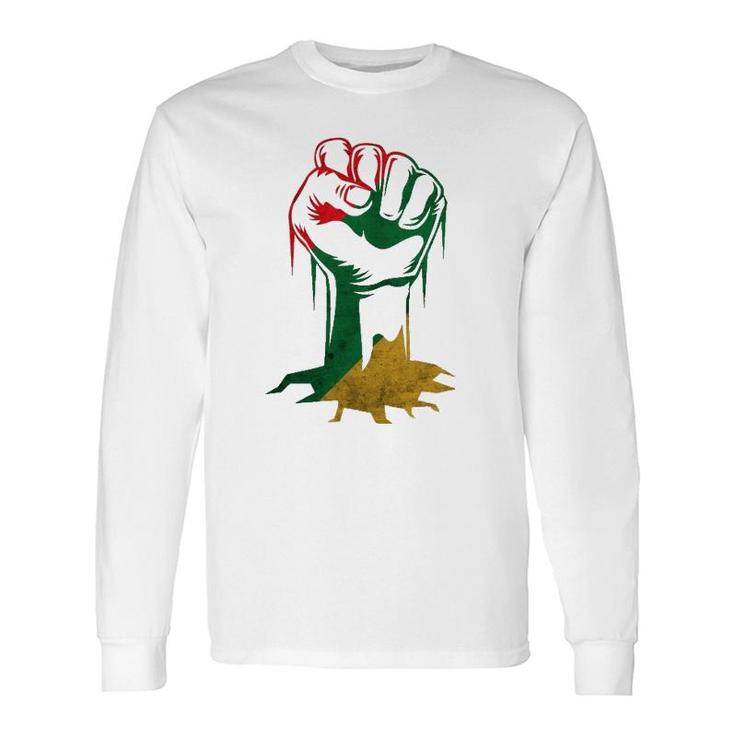 Fist Power For Black History Month Or Juneteenth Long Sleeve T-Shirt T-Shirt