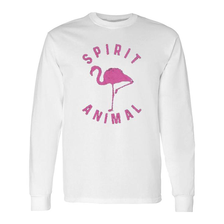 Flamingo Spirit Animal Long Sleeve T-Shirt T-Shirt