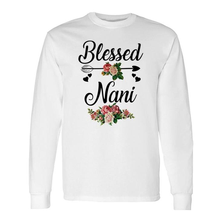 Flower Blessed Nani Long Sleeve T-Shirt T-Shirt