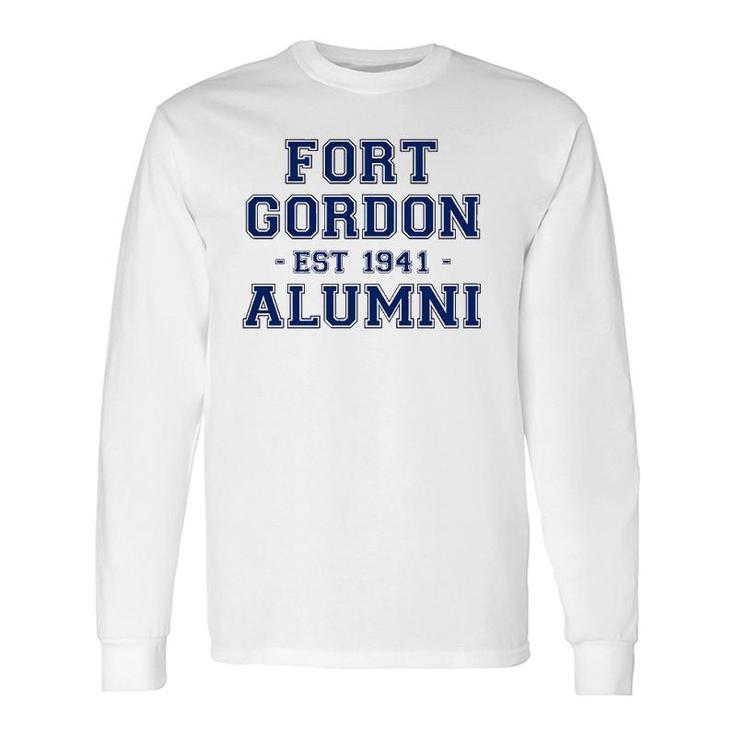 Fort Gordon Alumni College Themed Fort Gordon Army Veteran Long Sleeve T-Shirt T-Shirt