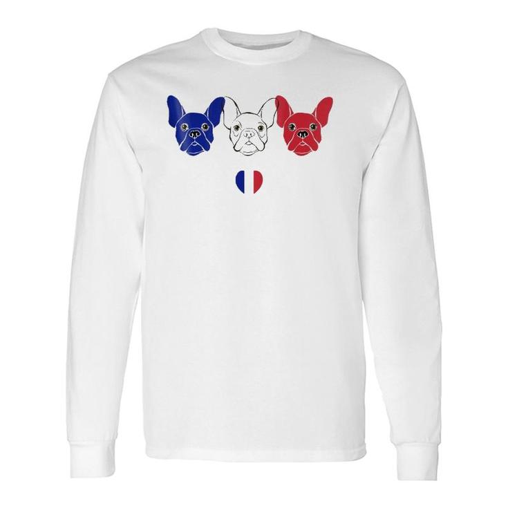 French Bulldog Lover Patriotic Long Sleeve T-Shirt T-Shirt