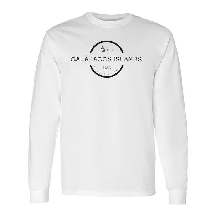 Galapagos Islands Graphic Retro Vintage Long Sleeve T-Shirt