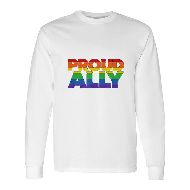 Gay Pride Ally Lgbt Friends Proud Ally Long Sleeve T-Shirt T-Shirt