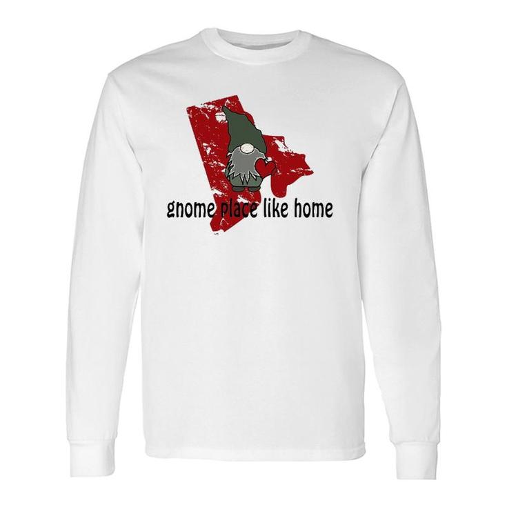Gnome Place Like Home Rhode Island Long Sleeve T-Shirt T-Shirt