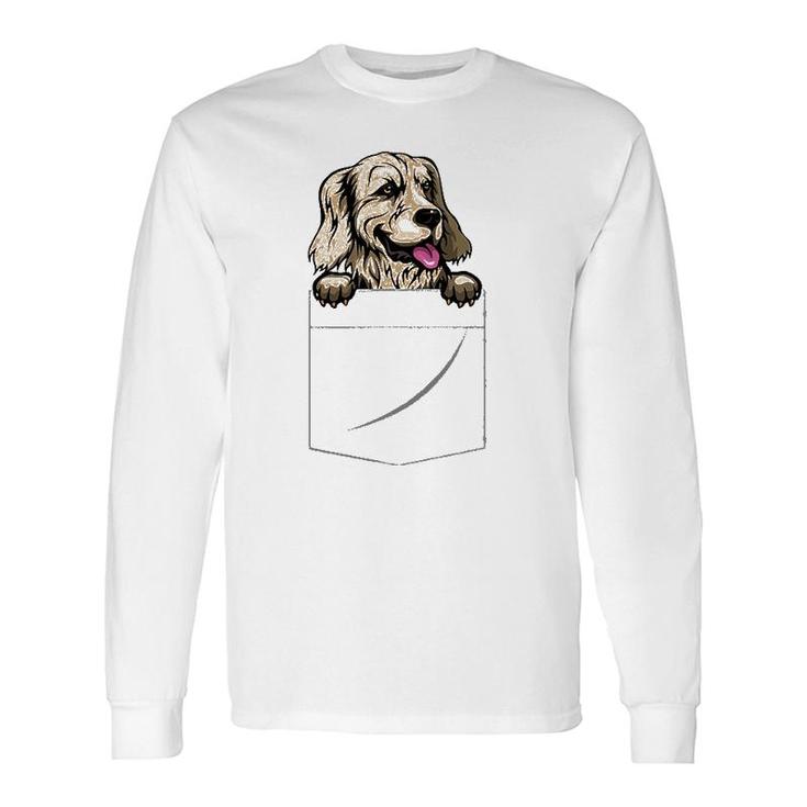 Golden Retriever In A Pocket Long Sleeve T-Shirt T-Shirt