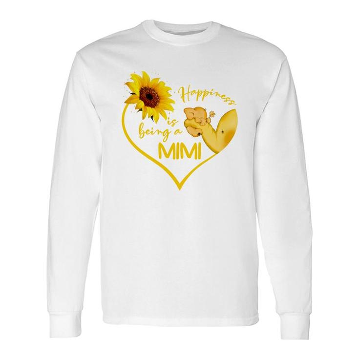Happiness Is Being A Mimi Sunflower Long Sleeve T-Shirt