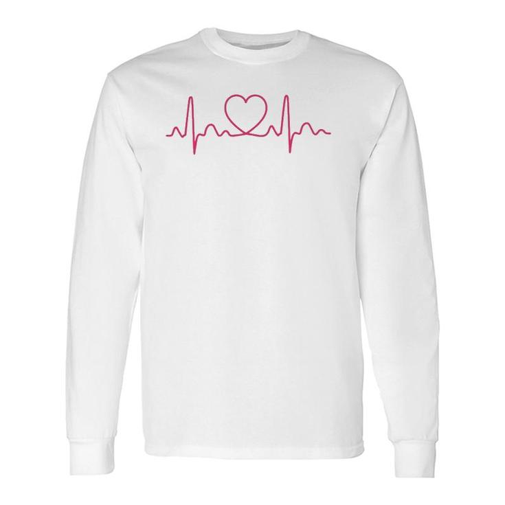 Heartbeat Ekg Doctor Nurse Medical Long Sleeve T-Shirt T-Shirt