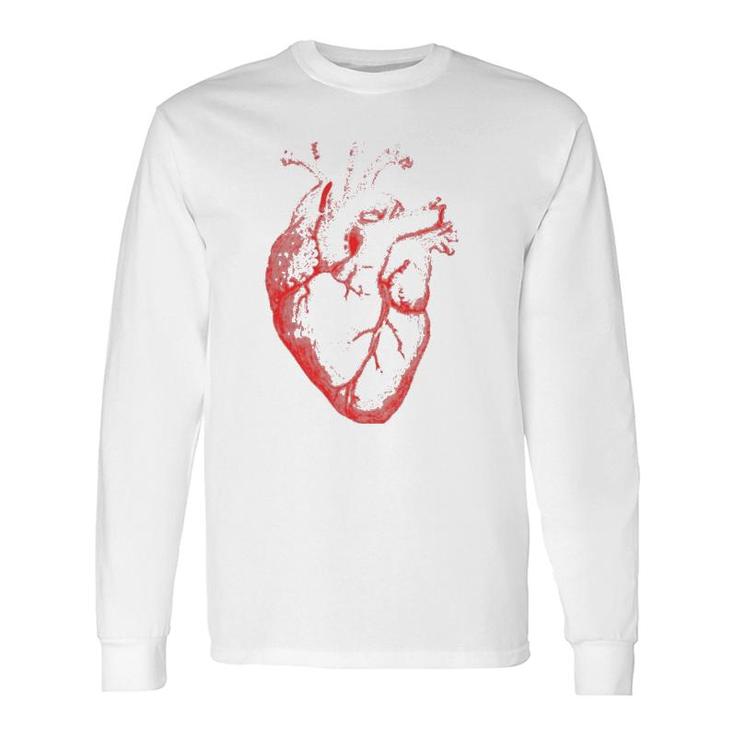 Hearts Anatomical Heart Fine Arts Graphical Novelty Long Sleeve T-Shirt T-Shirt