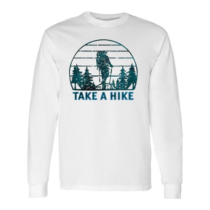 Take A Hike Beautiful Snowy Forest Hiker Long Sleeve T-Shirt T-Shirt