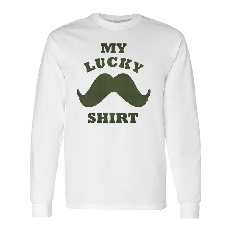 A Hipsters Grooming My Lucky Mustache Long Sleeve T-Shirt