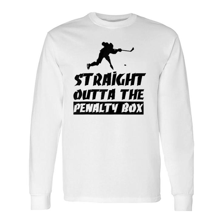 Ice Hockey Enforcer Penalty Box Raglan Baseball Tee Long Sleeve T-Shirt T-Shirt