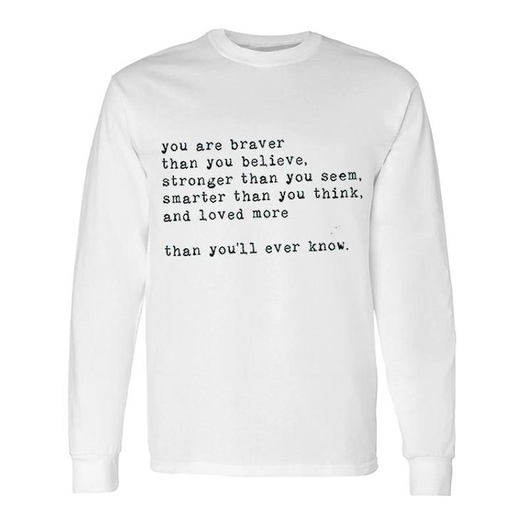 Inspirational Quotes Letter Printing Long Sleeve T-Shirt T-Shirt