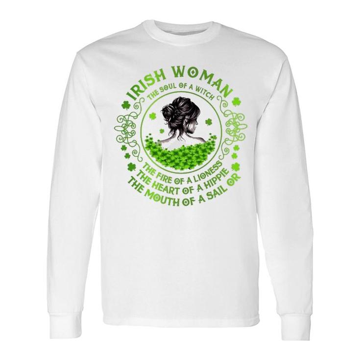 Irish Woman The Soul Of A Witch Long Sleeve T-Shirt T-Shirt
