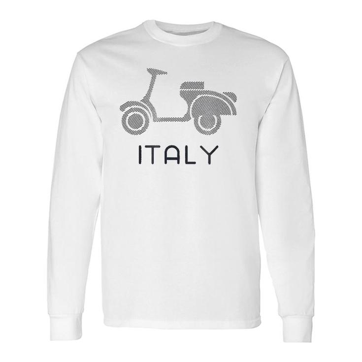 Italy Scooter Moped Rome Italia Travel S Long Sleeve T-Shirt T-Shirt