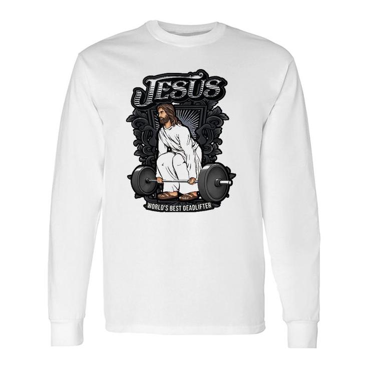 Jesus Christian Weight Lifting Pun Him Gag Tank Top Long Sleeve T-Shirt T-Shirt