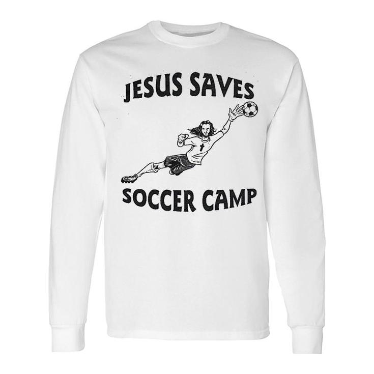 Jesus Saves Soccer Goalie Long Sleeve T-Shirt T-Shirt