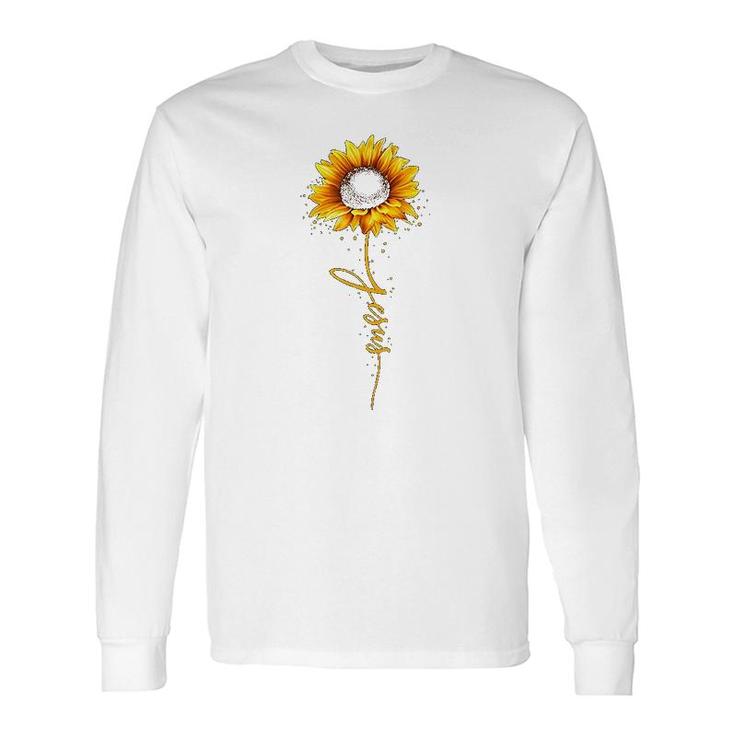 Jesus Sunflower Long Sleeve T-Shirt