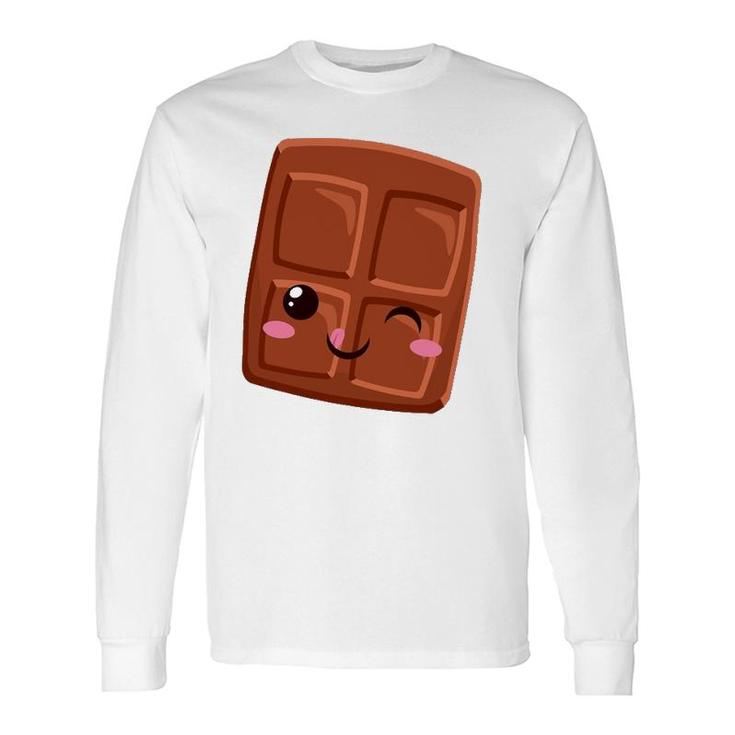 Kawaii Halloween Group Costume Smores Small Chocolate Bar Long Sleeve T-Shirt T-Shirt
