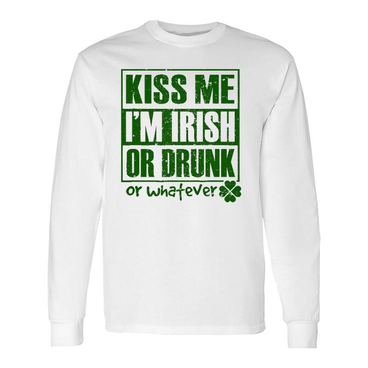 Kiss Me I'm Irish St Patrick's Day For Long Sleeve T-Shirt T-Shirt