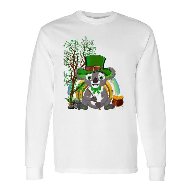Koala Lover Leprechaun Hat Koala St Patrick's Day Long Sleeve T-Shirt T-Shirt
