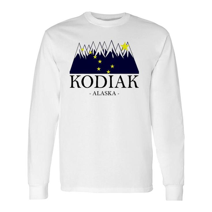 Kodiak Alaska Awesome Mountain Tee Long Sleeve T-Shirt T-Shirt