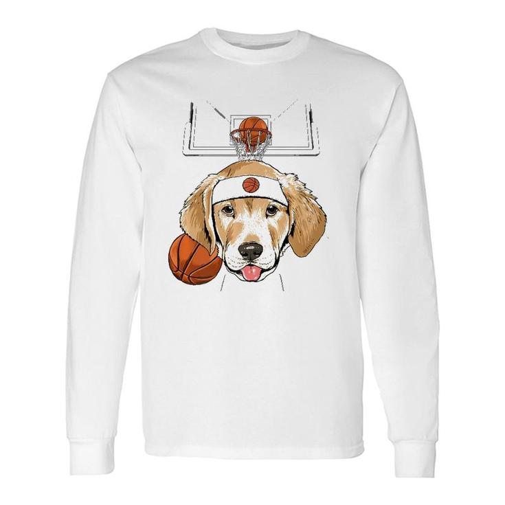 Labrador Basketball Dog Lovers Basketball Player Long Sleeve T-Shirt T-Shirt
