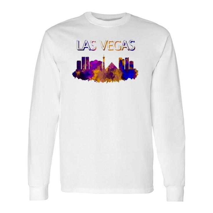 Las Vegas Skyline Nevada Lovers Long Sleeve T-Shirt T-Shirt