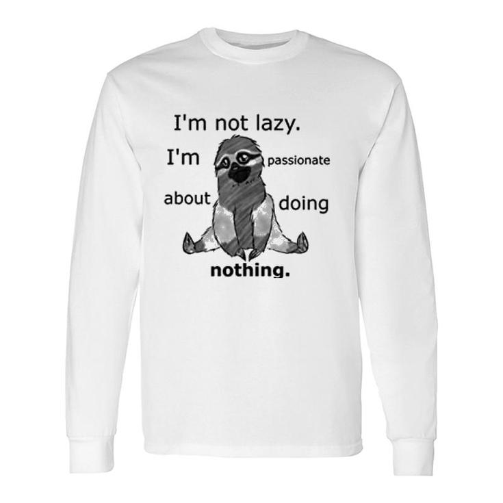 Lazy Sloth Long Sleeve T-Shirt