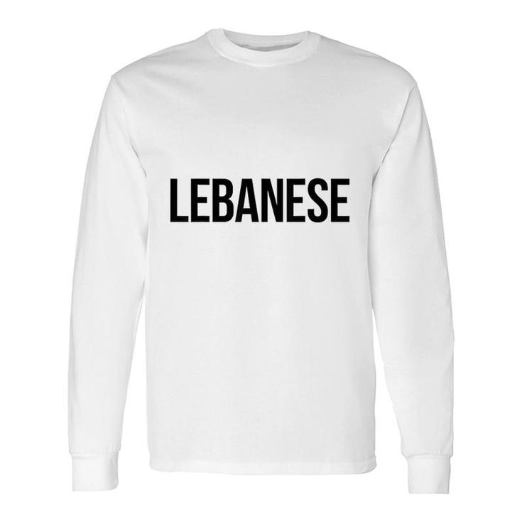 Lebanese Lesbian Long Sleeve T-Shirt