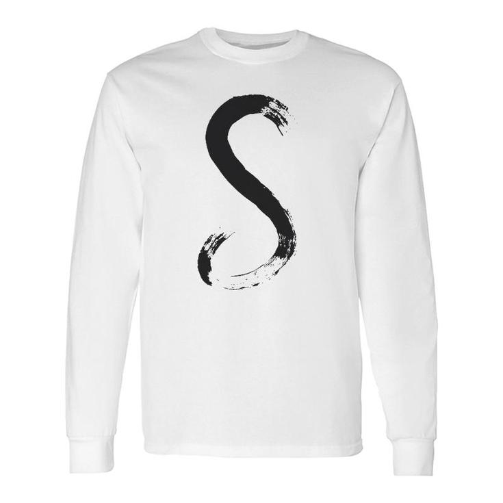 Letter S Alphabet Initial Of Names And Words Spelling Long Sleeve T-Shirt