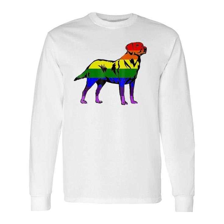 Lgbt Gay Pride Flag Labrador Retriever Vintage Long Sleeve T-Shirt T-Shirt