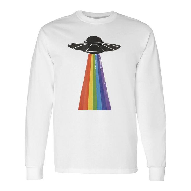 Lgbt Pride Ufo Alien Gay Lesbian Rainbow Love Long Sleeve T-Shirt T-Shirt