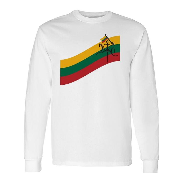 Lithuanian Banner Vytis Lithuania Strong Long Sleeve T-Shirt