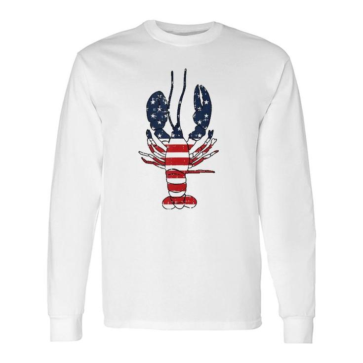 Lobster 4Th Of July American Flag Sea Ocean Lover Patriotic Tank Top Long Sleeve T-Shirt T-Shirt