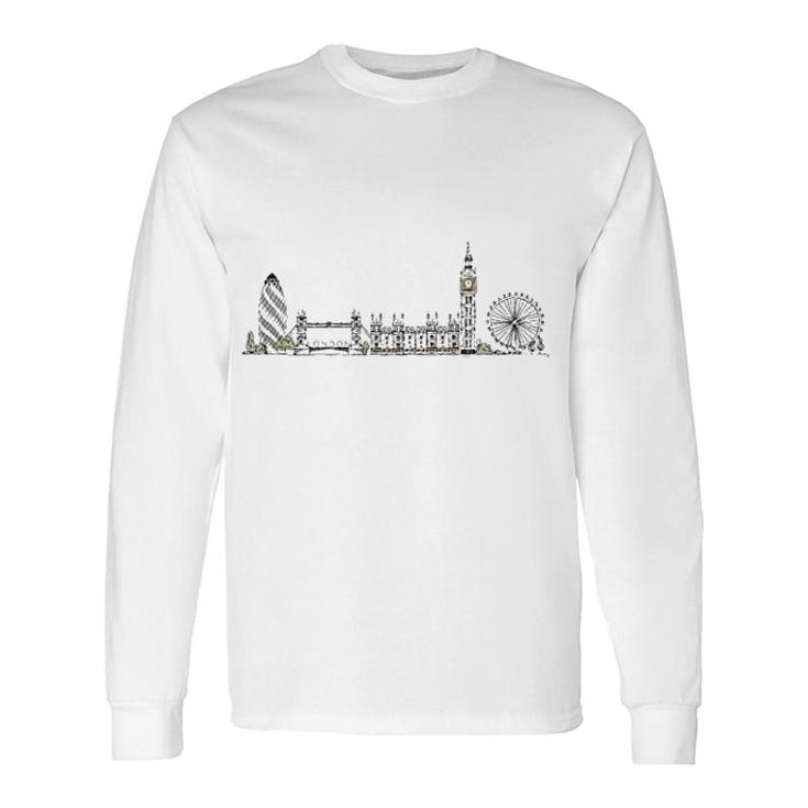 London Grafic City Souvenier Skyline Long Sleeve T-Shirt