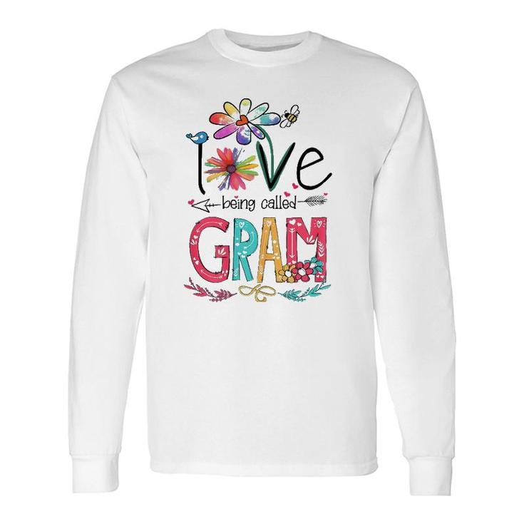 I Love Being Called Gram Sunflower Long Sleeve T-Shirt T-Shirt