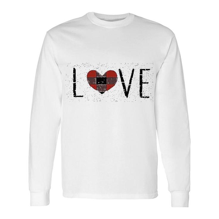 Love Heart Graphic Long Sleeve T-Shirt