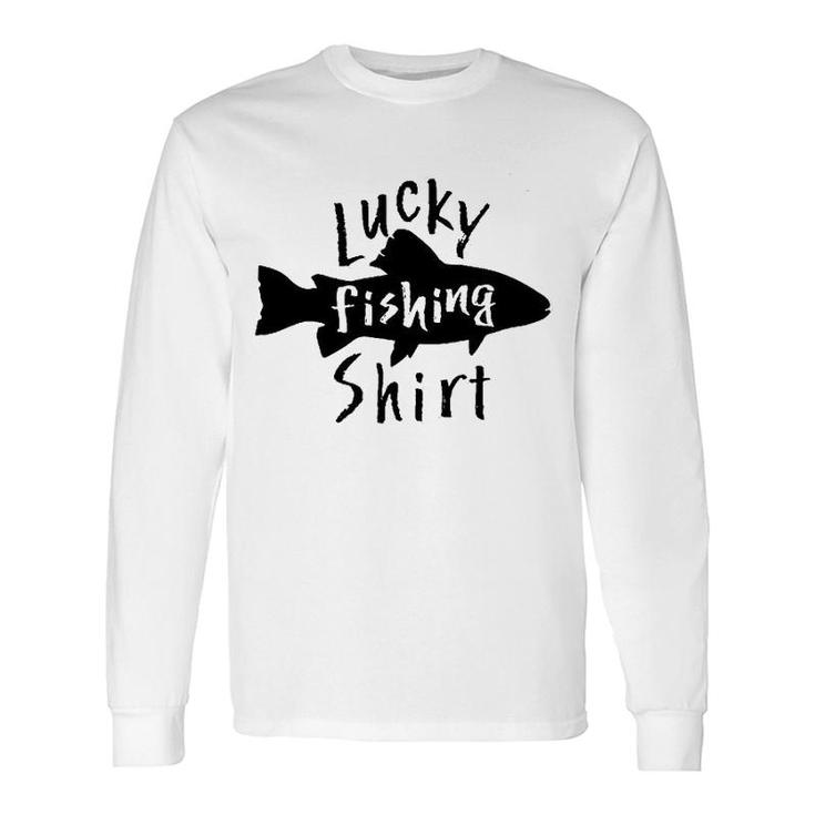 Lucky Fishing Fish Long Sleeve T-Shirt T-Shirt