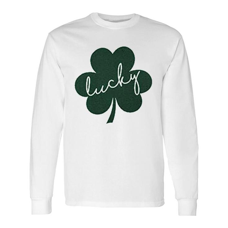 Lucky St Patricks Day Irish Shamrock Long Sleeve T-Shirt T-Shirt