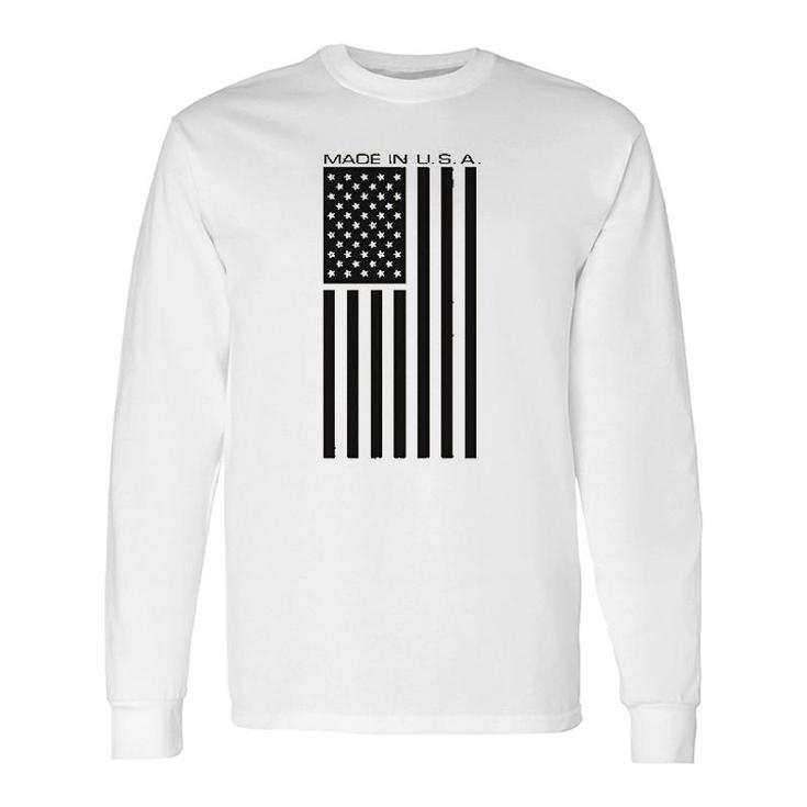 Made Usa Flag Print Long Sleeve T-Shirt T-Shirt