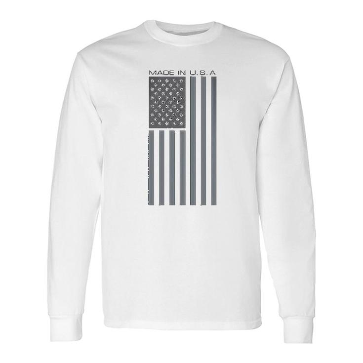 Made Usa Flag Subdued Banner Long Sleeve T-Shirt T-Shirt