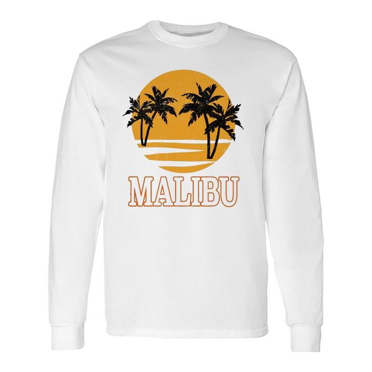 Malibu Retro 70'S Vintage Beach Vacation Long Sleeve T-Shirt T-Shirt
