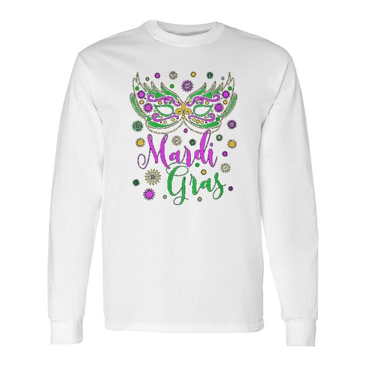 Mardi Gras Feathered For Long Sleeve T-Shirt