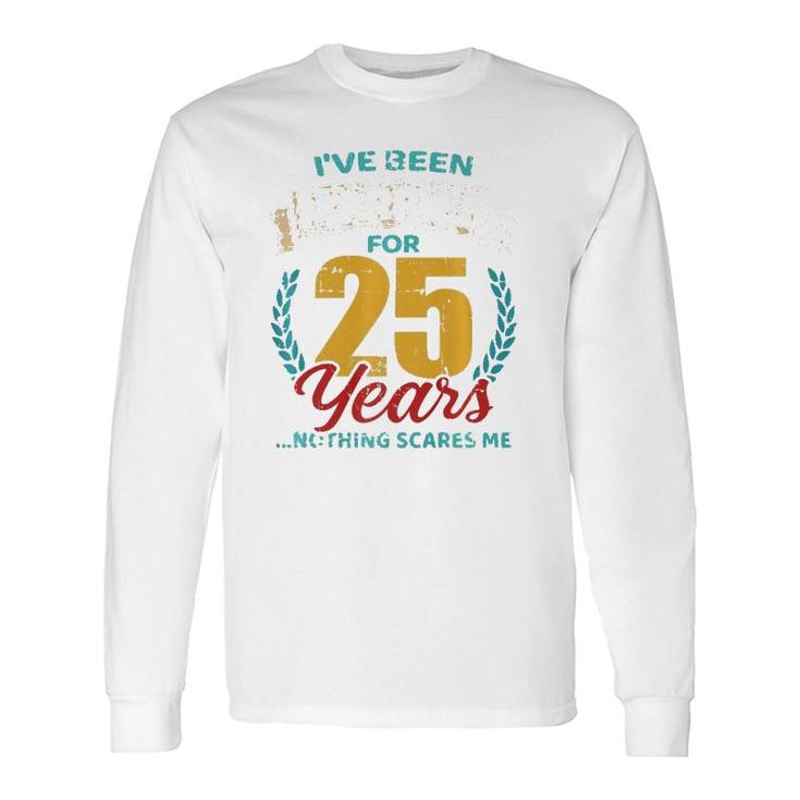 Married For 25 Years Silver Wedding Anniversary Premium Long Sleeve T-Shirt T-Shirt