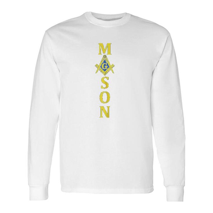 Mason Square Compass Freemason Long Sleeve T-Shirt T-Shirt