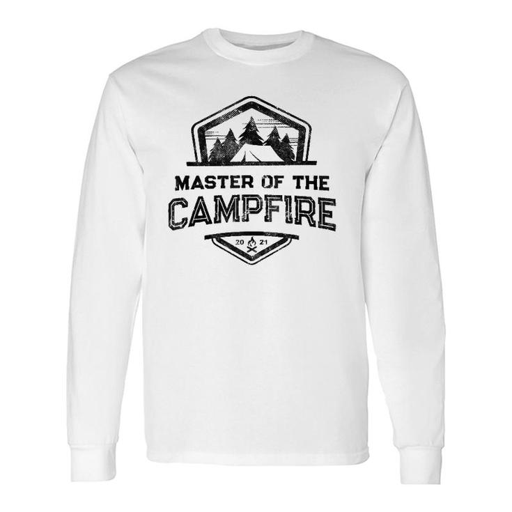 Master Of Campfire Hiking Camping Life Camp Leader Long Sleeve T-Shirt T-Shirt
