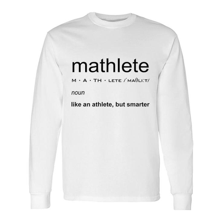 Mathlete Definition Long Sleeve T-Shirt