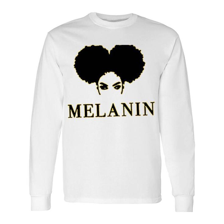 Melanin Graphic Afro Woman Black History Long Sleeve T-Shirt T-Shirt
