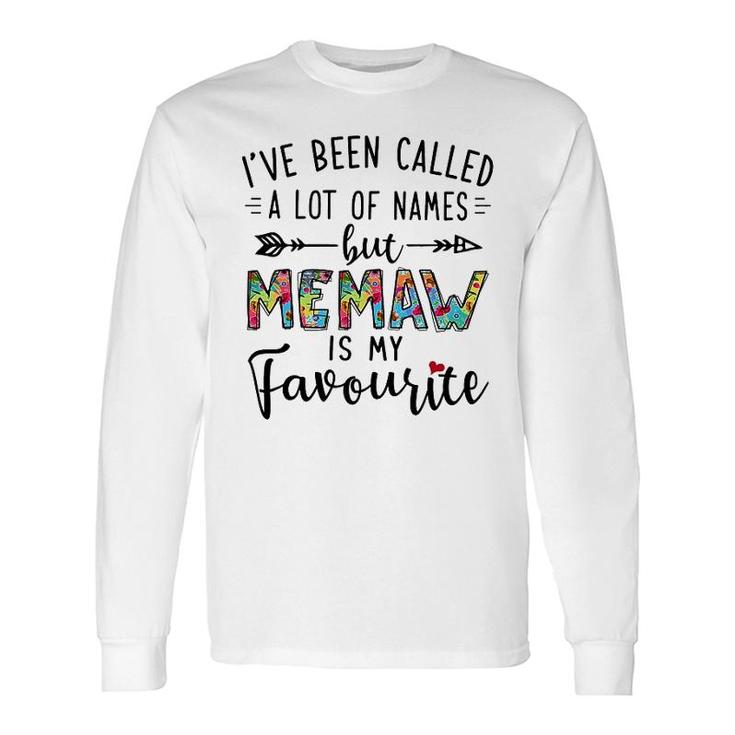 Memaw Is My Favourite Name Long Sleeve T-Shirt