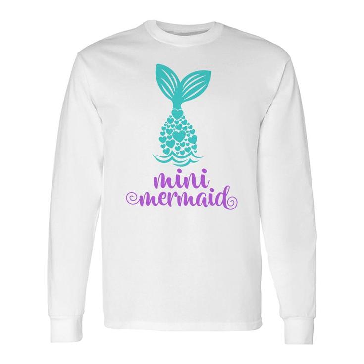 Mermaid Matching Mini Mermaid Long Sleeve T-Shirt